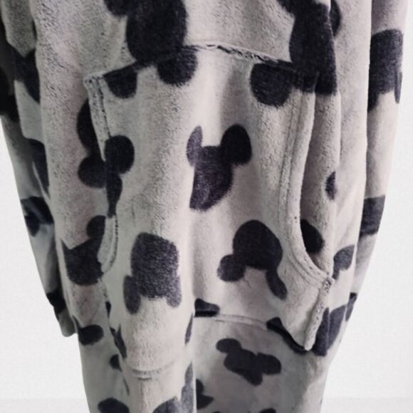Disney Micky Mouse Fleece Women's Pullover Top Size Extra Large Grey and Blue - Picture 4 of 8